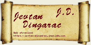 Jevtan Dingarac vizit kartica